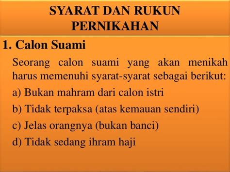 Syarat Dan Rukun Nikah Berbagi Informasi