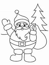 Santa Coloring Claus Christmas Pages Cute Sack Drawing Back His Paramedic Template Boots Color Printable Print Getcolorings Sheet Year Getdrawings sketch template