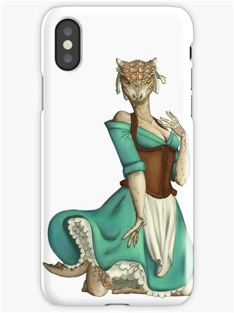 Lusty Argonian Maid Pinup 4 Iphone Case And Cover By Alden Roberts