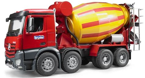 bruder toys mb arocs cement mixer kids play toy truck   toy