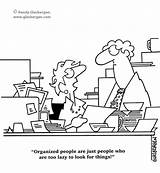 Clutter Funny Desk Messy Office Cartoons Feng Shui Cartoon Glasbergen Clean Filing Records Quotes Humor Papers Management Affects Desks Business sketch template