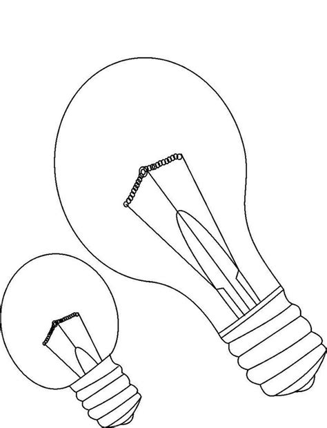 light bulb coloring pages bulb color light bulb