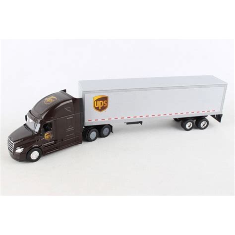 Ups Tractor Trailer Brown And White Daron Gw68061 1 64 Scale