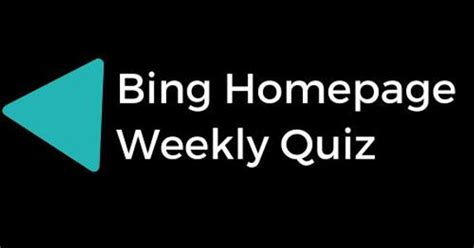 bing homepage weekly quiz business development manager  dots