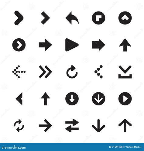 mini arrows vector icons stock illustration illustration  midpoint