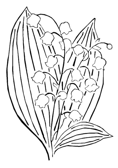 coloring pages mothers day lily   valley coloring pages