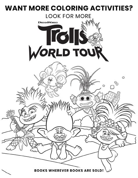 trolls world  coloring pages youloveitcom
