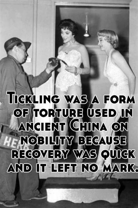 tickling was a form of torture used in ancient china on nobility
