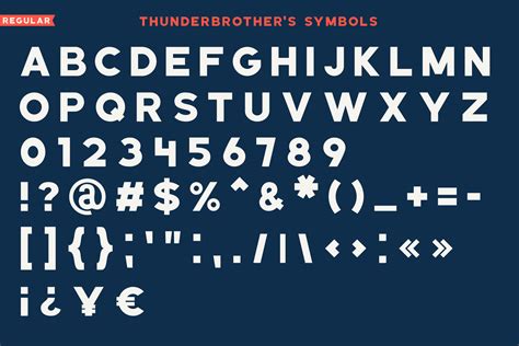 thunderbrother bold sans serif font  logo font bundles