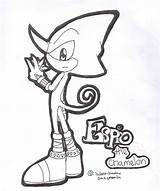 Espio Sonic Pages Template Coloring sketch template