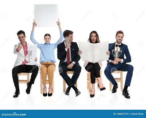 group  seated people    stock image image