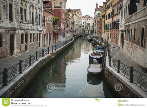 apartments on a canal venice italy stock image image