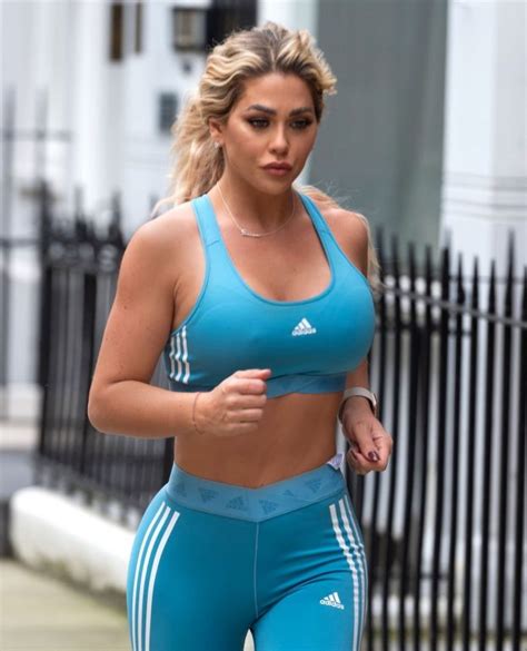 Bianca Gascoigne Showed Off Her Sexy Ass In Tight Adidas