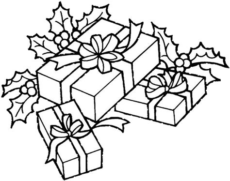 christmas gifts coloring pages  kids