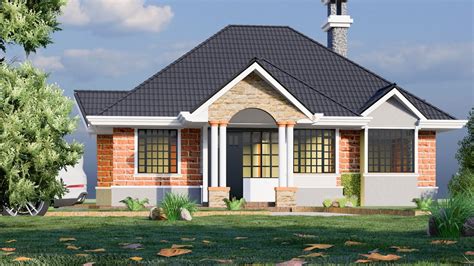 budget simple modern  bedroom house plan  kenya  archabitive construction ahc