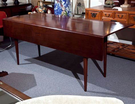 cherry wood dining table  drop leaf image