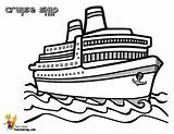 Color Cruise Pages Drawing Ships Boats Ship Coloring Kids Boys sketch template