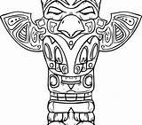Totem Pole Coloring Pages Drawing Animals Color Getcolorings Paintingvalley Getdrawings Meanings North Pdf Their sketch template