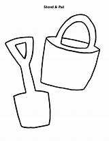 Shovel Coloring Pages Getdrawings Drawing sketch template