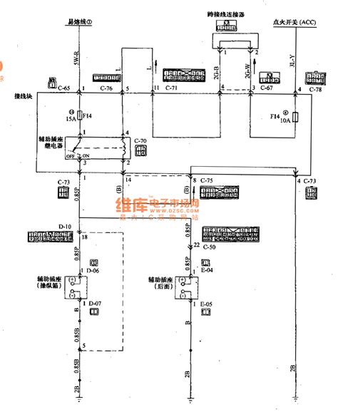 mitsubishi pajero light  road vehicle assistant socket wiring circuit diagram automotive