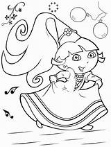 Dora Colorir Princesse Aventureira Desenhos Correndo Fada Exploradora Babouche Dibujo Dessins Exploratrice Ancenscp Tudodesenhos sketch template