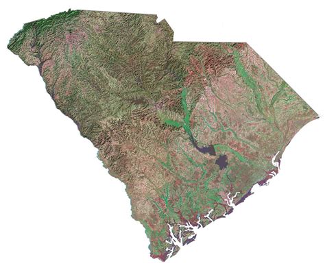 south carolina map cities  roads gis geography