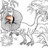 Dilophosaurus Habitat Coloringpagesfortoddlers sketch template