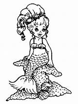 Meerjungfrau Malvorlage Stimmen sketch template
