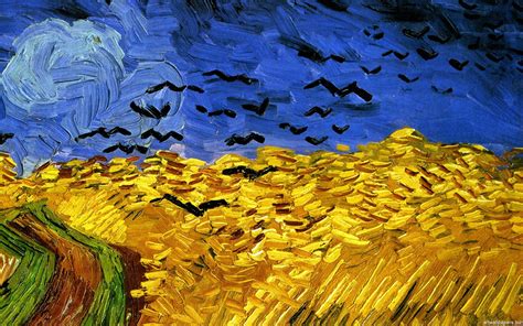 painting  vincent van gogh field wallpapers  images wallpapers