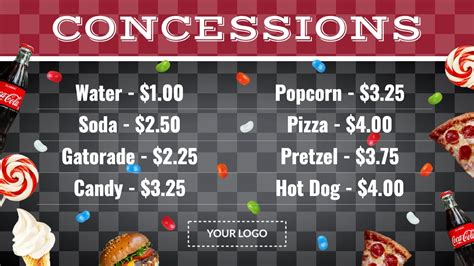 printable concession stand template