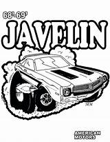 Coloring Book Javelin Amc Rambler Hurst Sc Motors sketch template