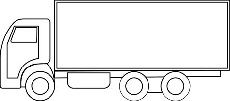 truck outline template printable