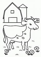 Coloring Dairy Pages Cow Farm Cows Barn Yard Netart Popular Library Kids Baby Coloringhome sketch template