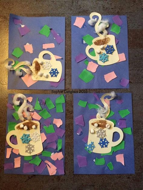 cute hot cocoa craft art preschoolactivities kidcrafts winter