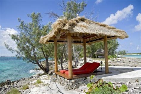 tropical beach huts    sharing