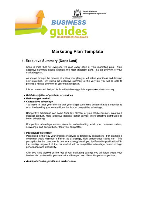 professional marketing plan templates template lab