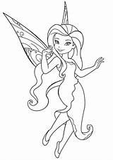 Tinkerbell Silvermist Fate Charming Colora sketch template