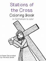 Cross Stations Printable Etsy Coloring Book sketch template
