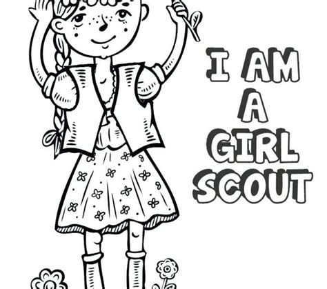 girl scout printables daisygirlscoutcoloringpages girl coloring