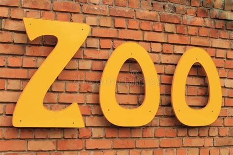zoo sign stock image image  animal bird writing