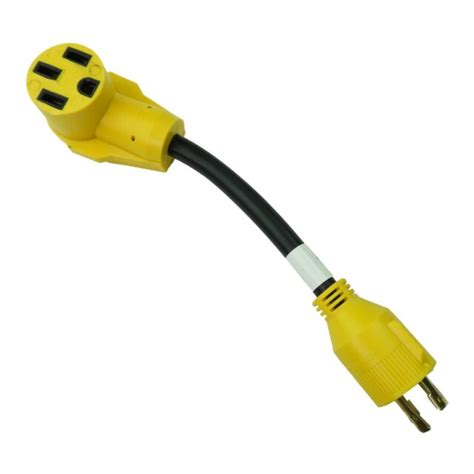 generator adapter cord  prong locking male plug amp  amp generator  ebay