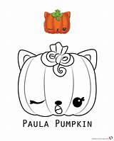 Num Noms Coloring Pages Paula Pumpkin Printable Print Series Bettercoloring Color Kids sketch template