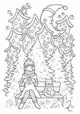 Colorear Navidad Adulti Erwachsene Malbuch Fur Justcolor Colouring Coloriages Pere sketch template
