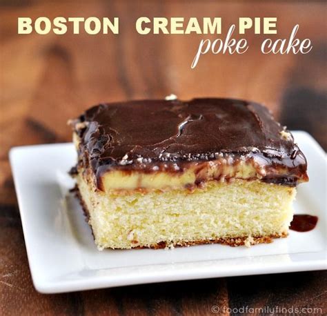 Boston Cream Pie Recipe Boston Cream Recipes Mmmm Poke