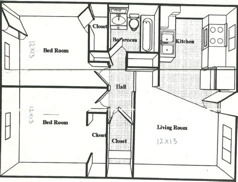 square feet house plans  sq ft apartment floor plan