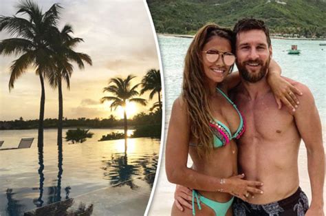 lionel messi wedding footballer s honeymoon with antonella roccuzzo revealed daily star