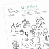 Sinterklaas Piet Zwarte Kijkdoos Kleurplaat Dutch Holiday Little Season Start sketch template