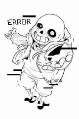 Error Undertale Coloring Pages sketch template