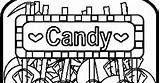 Coloring Candy sketch template