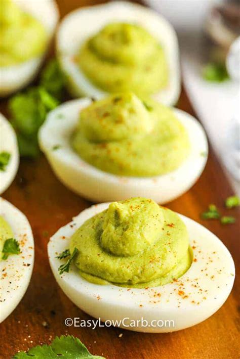 Avocado Deviled Eggs Delish Low Carb Recipe Easy Low Carb
